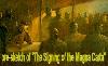 pre sketch of "The Signing of the Magna Carta" oil painting