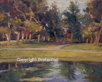 Ron Anderson's oil painting "Reflections"