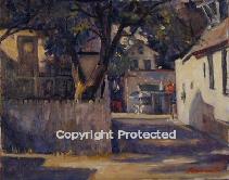 Ron Anderson's oil painting " Village Coney"