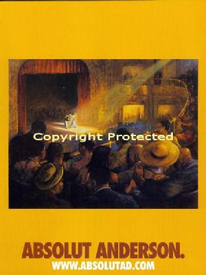 Ron Anderson's oil painting, A"Absolut Anderson"