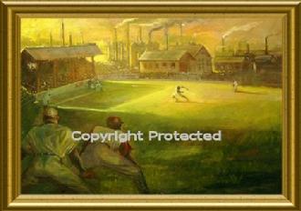 Artist Ron Anderson's oil painting "Midnight Rider"