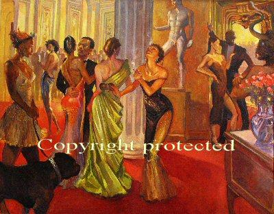 Ron Anderson's oil painting "Who invited the Minotaur"
