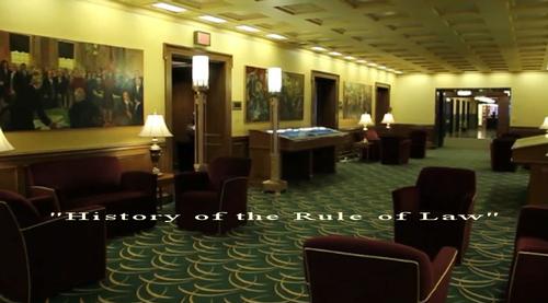 Ron Anderson's oil paintings at Ohio Judicial Center